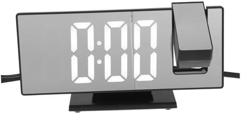 WOFASHPURET Uhr Mit Ewigem Kalender Wecker Wecken WLAN-Uhr Projizierbarer Wecker Digitaler Wecker Wetteruhr Projektionswecker Wecker Aufwachen Lauter Wecker Abs Projektionsuhr Led
