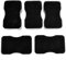 Lot de 20 éponges en luffa en coton pour récurer la vaisselle, éponge de nettoyage de cuisine (20 pièces, noir)