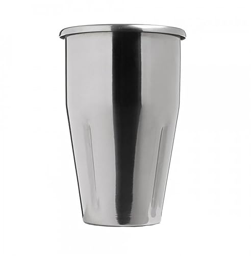 Bicchiere in acciaio inox ricambio accessorio per frullatore frullino sbattitore da banco frappè mixer Sirio Sirman professionale 550 ml h 16 cm