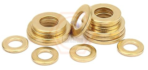 10 piezas 5mm×25mm×2mm Latón Arandela plana
