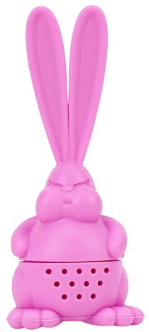 SHIDOW Reusable Tea Infuser, Silicone Tea Infuser Loose Tea, Rabbit shape, Fun Gift for Tea Lovers (Pink)