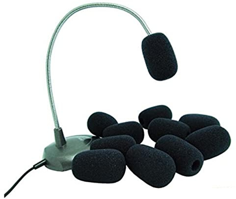 TOYANDONA Mikrofon Windschutz für Lavalier Ansteckmikrofone Windschutz gegen Windgeräusche Atmungsaktiver Schaum 10 Stück