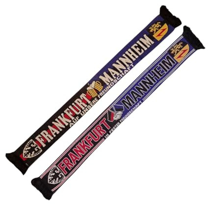 Wallitschek Frankfurt+Mannheim Schal Freundschaft - Auf unsere Freundschaft, Strickschal, Fussball, 1899, 1907