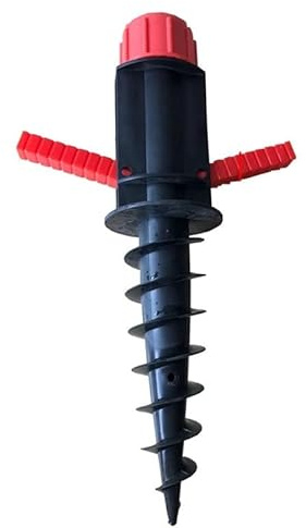 Diheohg Sombrilla de arena al aire libre Camping Hierba Caracol Espiral Soporte de almacenamiento Heavy Duty Patio Césped Jardín