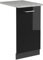 Vicco Panel Frontal del lavavajillas R-Line, Negro Brillo Intenso, 45 cm, ET Mármol