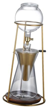 perfk Cafetera de goteo de hielo Jarabarra de 700 ml Velocidad Ajuste de borosilicato de vidrio Cervecer fría Drip Cafetero para acampar en casa para
