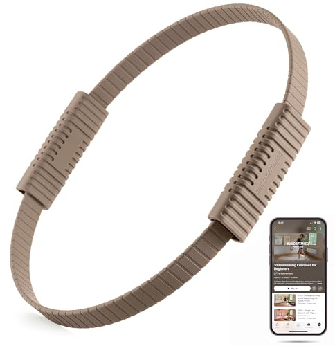 Aro de Pilates Build & Fitness: Círculo mágico de 34 cm para tonificar muslos, torso y brazos. Ligero y duradero, fabricado en silicona y fibra de vidrio para entrenar en casa, gimnasio y viajes