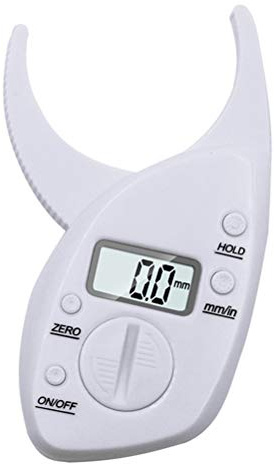 FIXOSHEE Calibrador de Grasa Corporal Clip de Color Claro, Pantalla Lcd, Herramienta Portátil de Medición Precisa, Analizador de Grasa para Uso Médico y Fitness, Dispositivo Manual