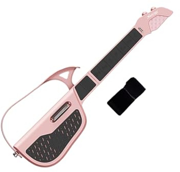 Chitarra intelligente - Strumento per chitarra senza corde, guida luminosa a LED, dispositivo pieghevole per modalità accordi, istruttore elettrico portatile, strumento di apprendimento musicale per