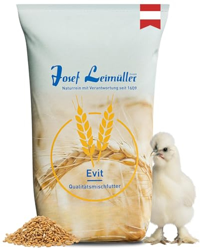 Leimüller Nourriture pour Poules Soie sans crevettes - Nourriture Premium pour Poules Soie - Aliment à Base de graines sans mais