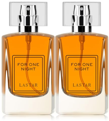 LASTAR Eau de toilette pour homme et femme - Format voyage - Fleur d'oranger, café, vanille - 50 ml x 2 - Parfait pour les fêtes, la Saint-Valentin, Noël