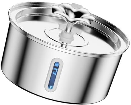 ZwaitL Fontaine d ' Eau Automatique pour Chats, Bol Silencieux, Distributeur pour Animaux de Compagnie, Fourniture pour Chiens, Fontaine à Boire de capacité, 2, 6 l