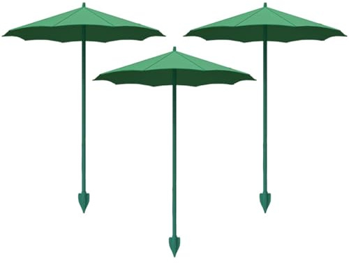 Genérico Paraguas para plantas exterior | 3 piezas sombras para plantas | Parasol para planta pequeñas para planta en macetas | Plantaes sombrilla flores jardín, protección solar para balcón, terraza