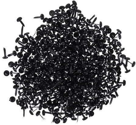 OHPHCALL 500 Stück Kleiner Musterbeutelklammern Schwarz Metall für Präzise Papierbastelarbeiten Scrapbooking und Kreative Selbstgemacht Projekte