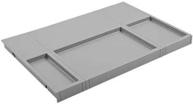 Hailo Tablarboden 1109749 | 60 cm Schrankbreite | Einlegeboden für Küchen-Unterschrank | Ersatzdeckel für SEPARATO K und Allegro Modelle | Kunststoff grau Tragkraft bis max. 2kg