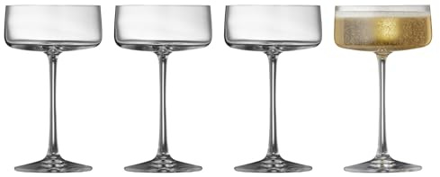 Lyngby Glas Krystal Zero Champagneskål 26 cl 4 st