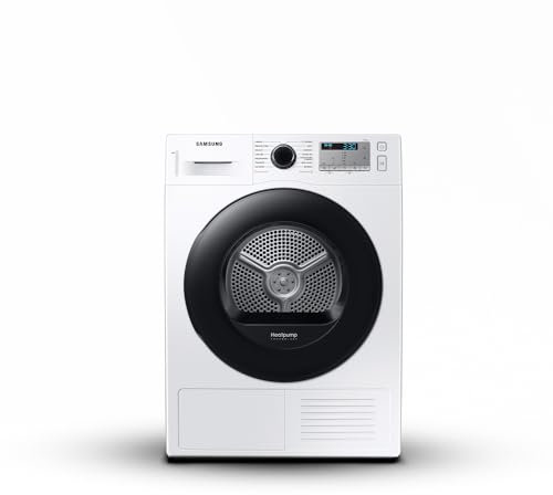 Samsung Secadora Crystal EcoDry DV90TA040AH/ET, 8 kg, bomba de calor, sin WiFi, sensor óptico seco, filtro 2 en 1, carga frontal, 60 x 85 x 60 cm