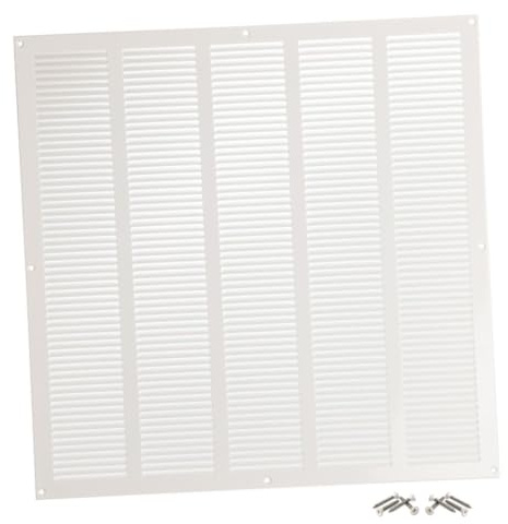 Blanco 500x500 mm Rejilla de Ventilacion con Mosquitera, Metalica