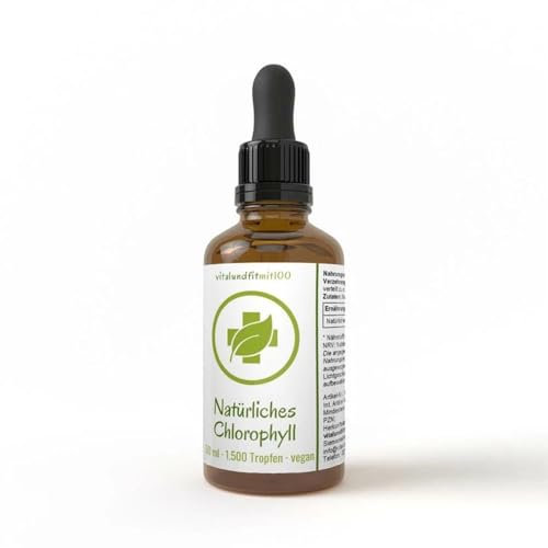Flüssges Chlorophyll 50 ml - gewonnen aus Alfalfa (Medicago sativa) - Lebenselixier mit energetisiertem Wasser ohne Zusatz- und Konservierungsstoffe - höchste Bio-Verfügbarkeit - vegan