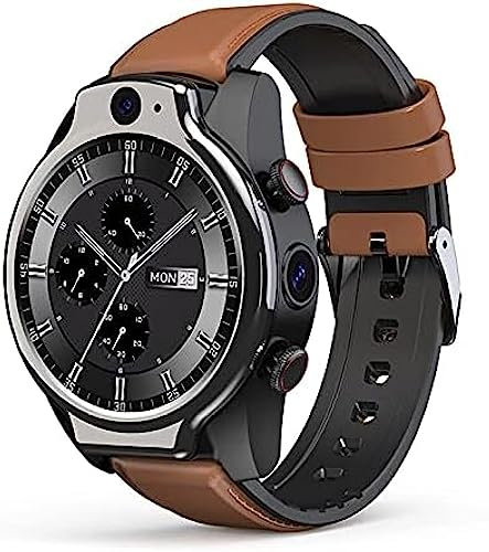 New LEM14 Smart Watch 4G SIM Card Android 10 Face ID 4G 64G 5ATM Waterproof 1100 Mah Battery Dual Camera GPS Smartwatch For Android IOS,A,YUYANAIAI