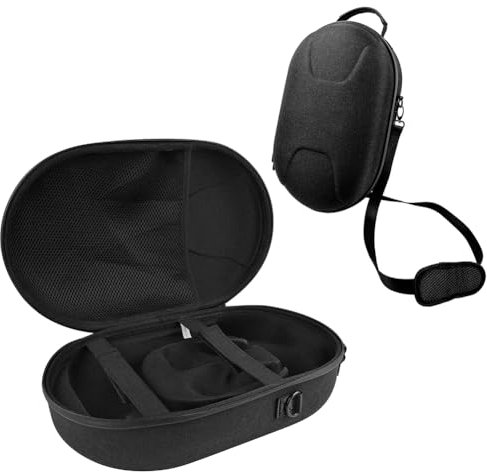 Junerain EVA-Tragetasche for Meta Quest 3 VR-Headset, Reise-Aufbewahrungstasche mit verstellbarem Schultergurt, stoßfeste, kratzfeste Schutzhülle for Meta Quest 3 VR-Headset