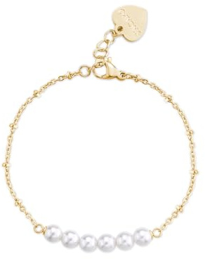 S'Agapõ Bracciale Donna in Acciaio e Perle | Collezione Wisdom - SWI20