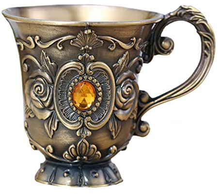 TOPBATHY Copa De Vino De Metal Vintage Cáliz De Copas Ideal Para Hogar y Restaurantes