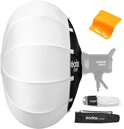 GODOX CS-85T Softbox 85cm, Sac Portable, Support Bowen Standard, Lanterne Softbox Amovible Pliable, pour Studio Speedlite Monolight, en Polyester, Style Boîte