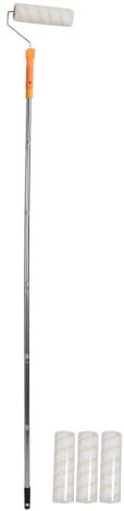 TOPINCN Telescopic Roller Brush, Extension Pole, 1.8m Stainless Steel Rod Telescopic Painting Extension Handle Paint Brush Extender for Walls and Ceiling Painting
