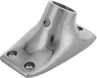 Abaodam Soporte para Asta De Bandera Marina Acero Inoxidable Pulido Espejo 20mm Base para Mástil Pequeño Accesorios Marinos para Yate Barco