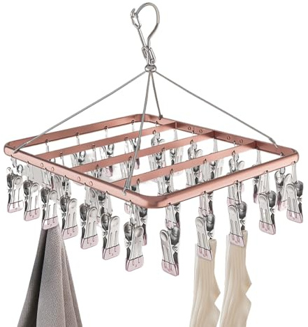 Ylnailky Sock Hanger Drying Rack Windproof Hook Clothes Hanger Rack