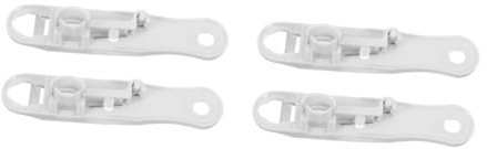 VICASKY 4 Pezzi Multifunzione Fagioli e Rimuovi Fili in Acciaio Inossidabile con Manico Plastica Bianco per Cucina Facile da