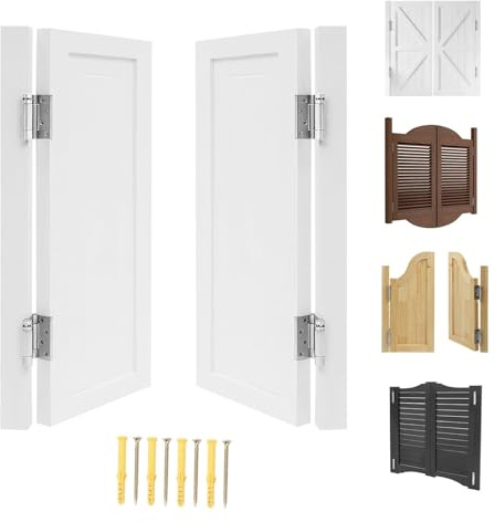 Generico Porta Saloon in Legno Massello, Porte a Battente per Bar, Porta a Oscillanti per Interni in Massello, Porte a Mezza Vita per Decorazioni per la Casa, Porta per Corridoio