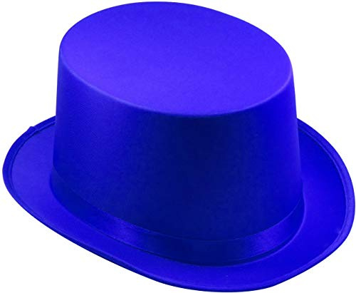 TrendandStylez Zylinder Hut Satin – Eleganter Partyhut in 7 Farben | Kostüm Zylinder für Damen & Herren | Fasching, Karneval, Hochzeit, Bühne, Tanz, Show & Deko, Zauberer