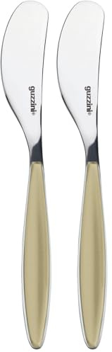 Guzzini, Couteau Tartineur Bicolore, 16 cm (Lot de 2)