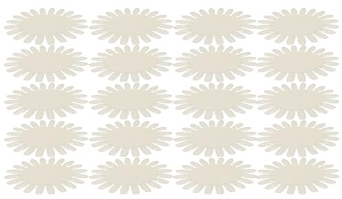 Roue de Présentation Faux Ongles 20pcs Plastique Blanc Ovale 20 Tips | Échantillonnage Vernis, Format Portable pour Écoles Beauté et Sessions Formation