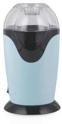 Giles & Posner Sorbet Matt Popcorn Maker, Hot Air, 1200W, Matte Blue | Oil-Free Popcorn, Ready In Under 3 Minutes, Measuring Cup Included, Non-Slip Feet, Spout Dispenses Into Bowl, No-Mess Use
