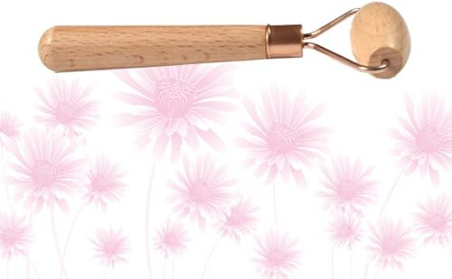DONFAMDS Rouleau de Massage Facial en Bois Naturel Rouleau de Massage Yeux pour Visage et Cou Accessoire de Soin Peau Doux et Antistatique Spa et Beauté