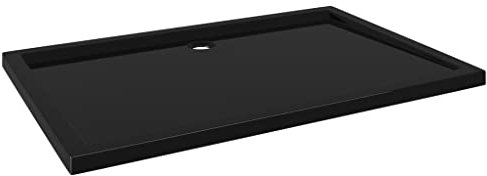 vidaXL Receveur de Douche Base de Douche Bac de Douche Salle de Bain Toilette Salle d’Eau Maison Intérieur Rectangulaire ABS Noir 80x120 cm