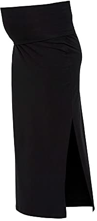 MAMALICIOUS Jupe Mlemma Tube Maxi pour Femme, Noir, XL