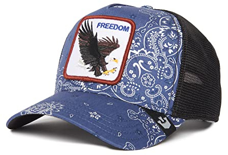 Goorin Bros. Cappello da camionista unisex Paisley regolabile Snapback, Navy Paisley (una W in a D), Taglia unica