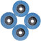 12 Piezas Discos Abrasivos, 76 x 10 mm Discos de Láminas para Madera Acero inoxidable Metal (grano 40 60 80 120)