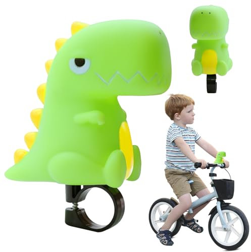 DOWNDRIFT Dinosaurier Fahrradklingel Fahrradhupe Kinder Hupe Fahrrad Dinosaurier Hupe Mini Fahrradklingel Kinder Fahrradklingels für Reiten Trekking Spielen Draußen