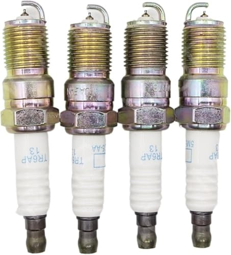 HARY 4 Stück Zündkerze 5M5G-12405-AA 1369704 Platin-Zündkerze kompatibel mit Ford C-Max DM2 kompatibel Focus II kompatibel Mondeo IV BA7 S-MAX WA6 Galaxy II TR6AP-13 5809 Spark Plug Compatible