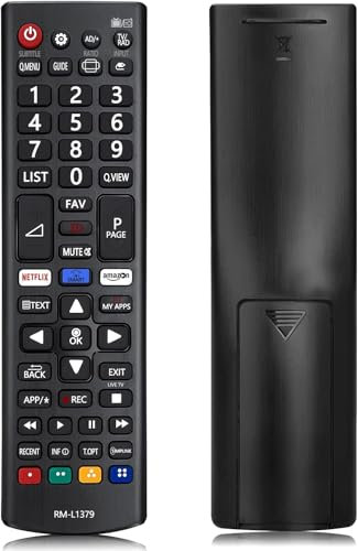 Mando a Distancia Universal para LG Smart TV RM-L1379, Ajuste a Distancia para Netflix, Amazon, Botones no Requiere configuración del Control Remoto