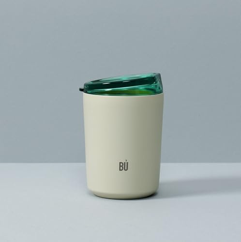 Reusable Double Walled Stainless Steel Coffee Cup | Travel Mug | Splash Proof Lid | BPA Free | Cappuccino Latte Flat White Steel Mugs | Vacuum Insulated | 10oz/300ml, Pink or Green (Mint Green)