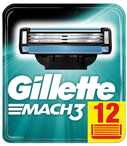 Gillette Mach3 Rasierklingen für Männer, 12 Stück