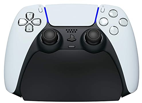 playvital Ständer Kompatibel mit ps5 Controller,Stand Ständer Standfuß Halter Halterung Gamepad Zubehör für PS5 Controller mit Gummifüße-Schwarz