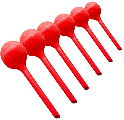 Artillen 6 Bolas de Agua, Bolas de Agua, riego medido, riego de Flores de Plantas de bonsái de jardín,Riego de Plantas, Dispositivo de riego automático (Rojo)