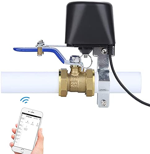 WiFi-Ventilsteuerung, Smart WiFi Steuerung Wasser/Gasventil 2.4GHz Kompatibel mit iOS/Android，Kompatibel mit Alexa und Google Assistant